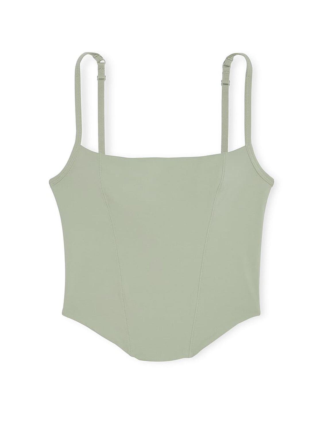 vs Pink Bralettes & Bra Tops Base Stretch Corset Top Green Garden 3 of 3 