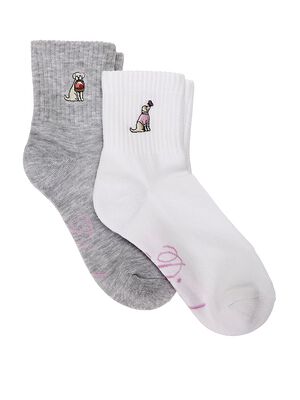 2-Pack Quarter Socks