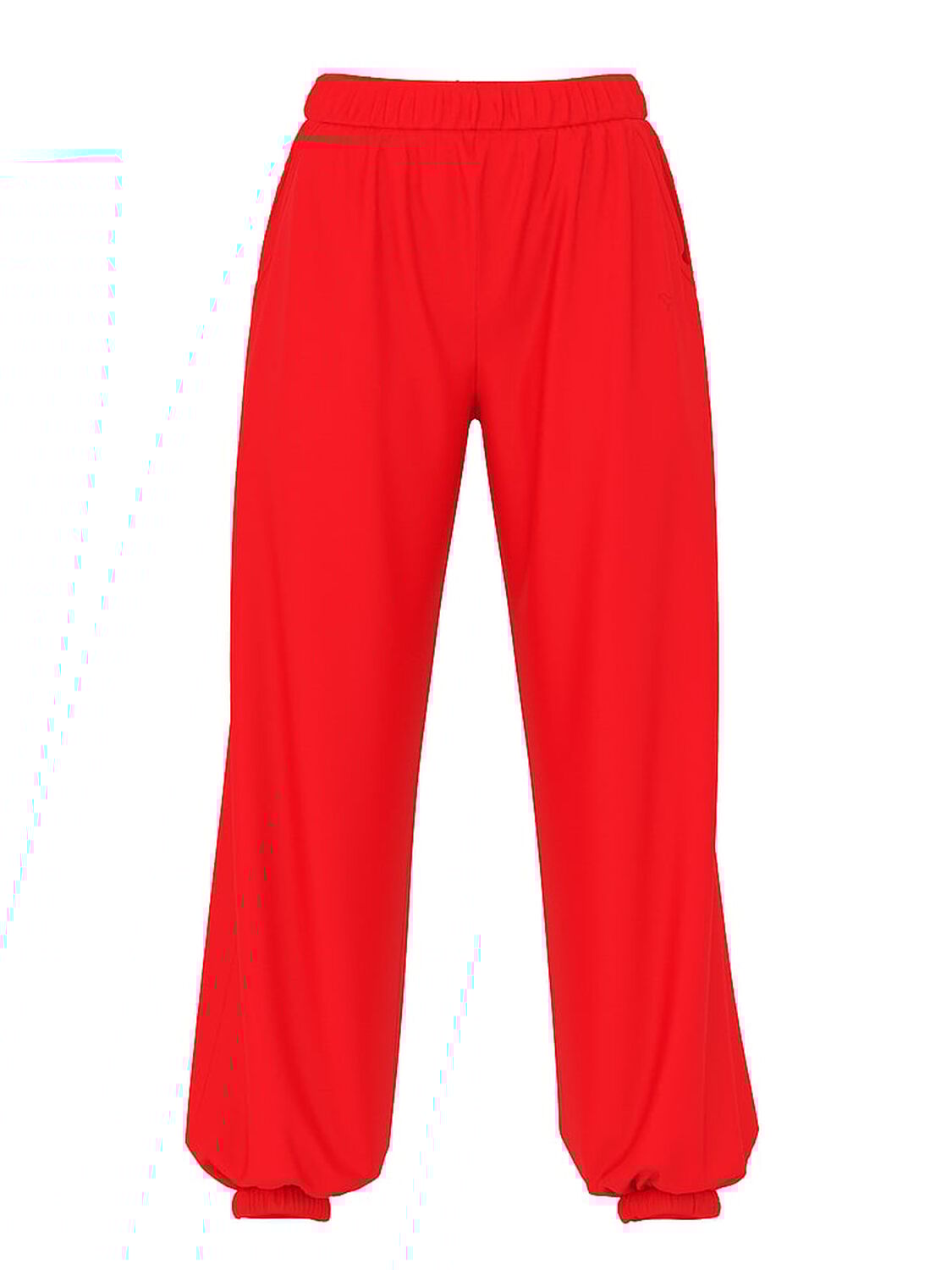 vs Pink Ivy Fleece Oversized Sweatpants Bright Vermillion 1 of 2 