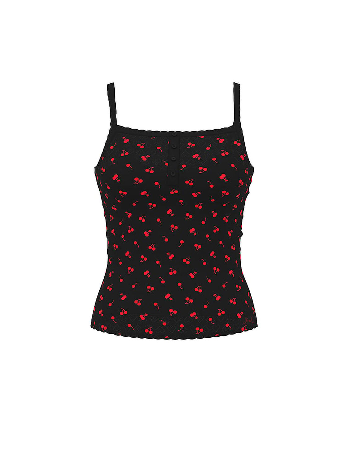 vs Pink Pointelle Henley Cami 3 of 4 