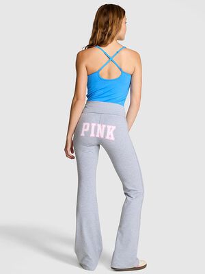 All-Day Cotton Foldover Flare Leggings