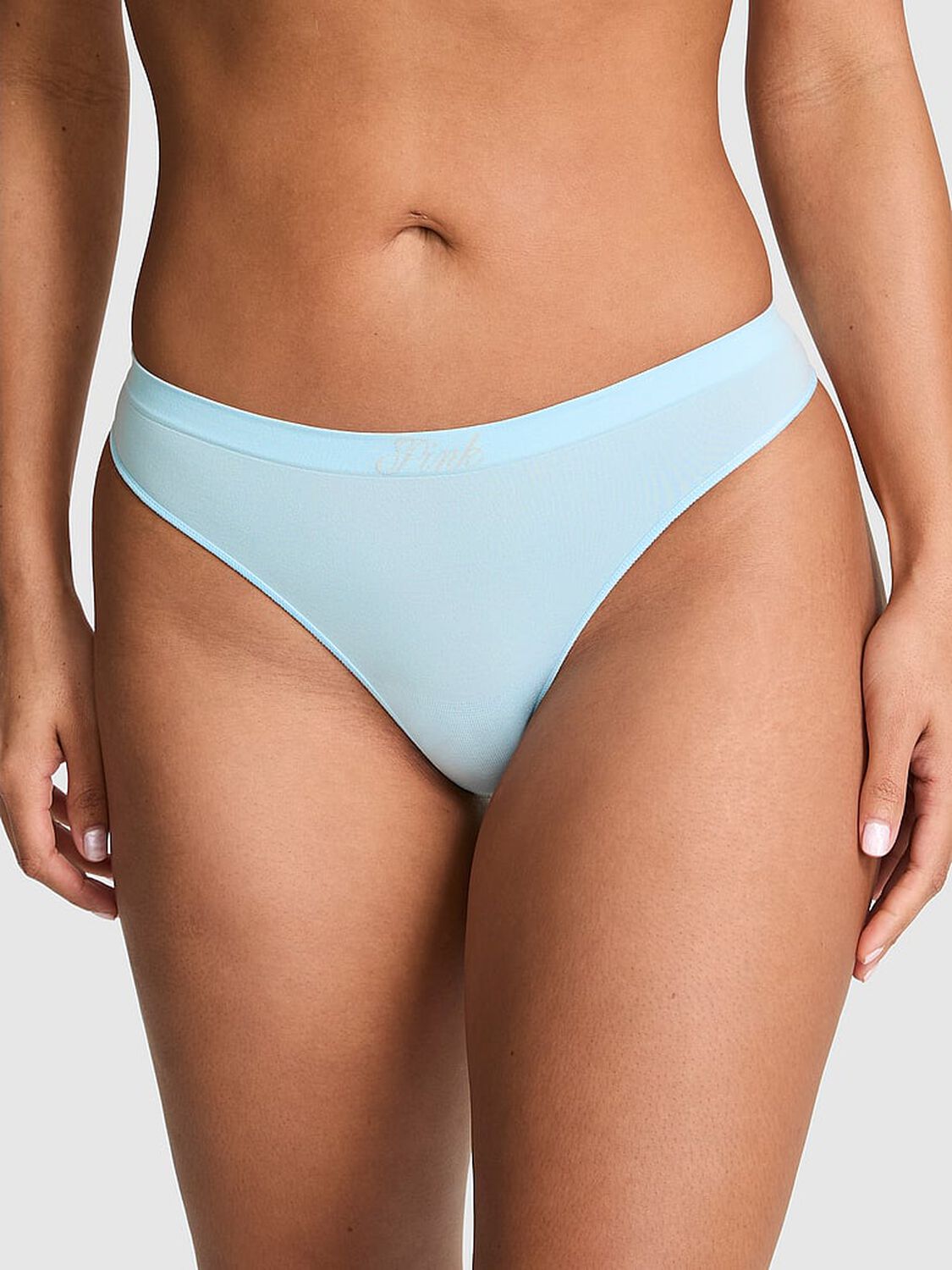 vs Pink Seamless Thong Panty Stream 1 of 2 