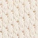 Crochet V-Neck Hoodie, Natural Heather, swatch