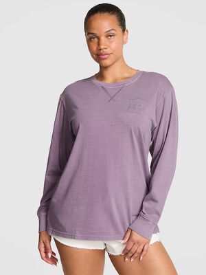 Campus Cotton Long-Sleeve Tee