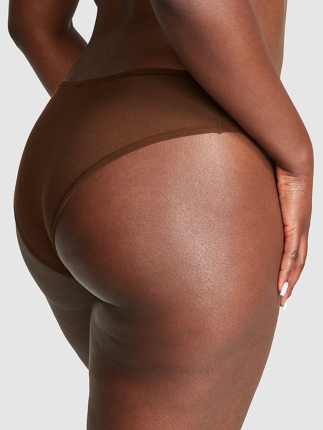 vs Pink Cotton Cheeky Panty Ganache 2 of 3 