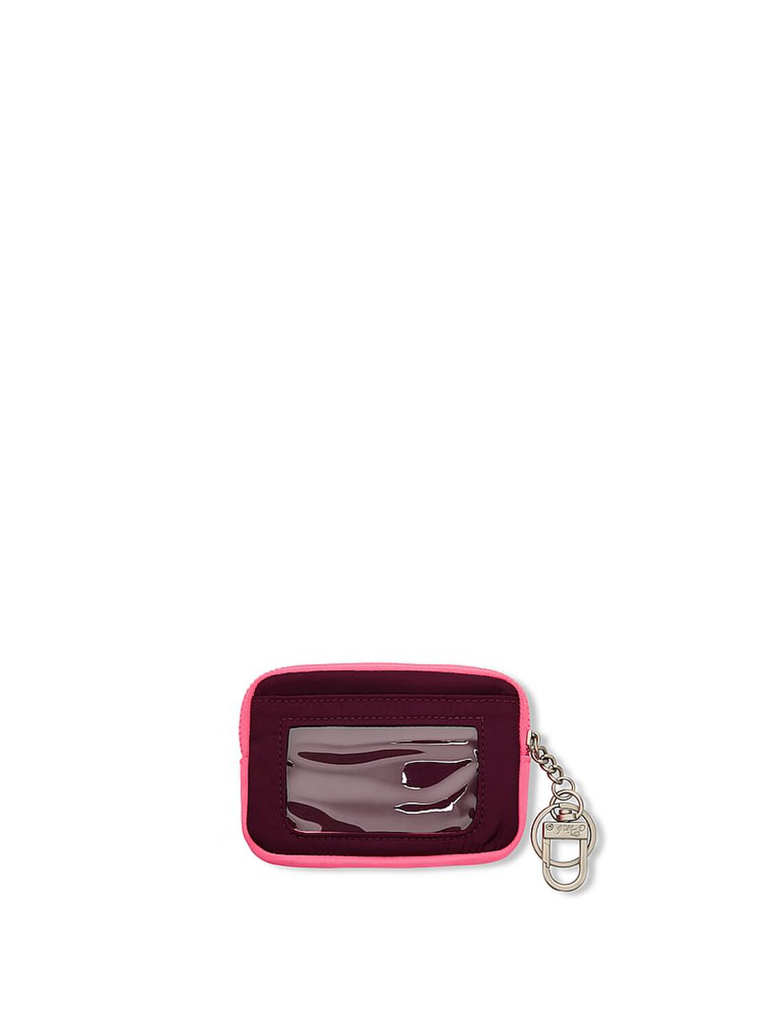 vs Pink Zip Card Holder Keychain Wild Rose 2 of 2 