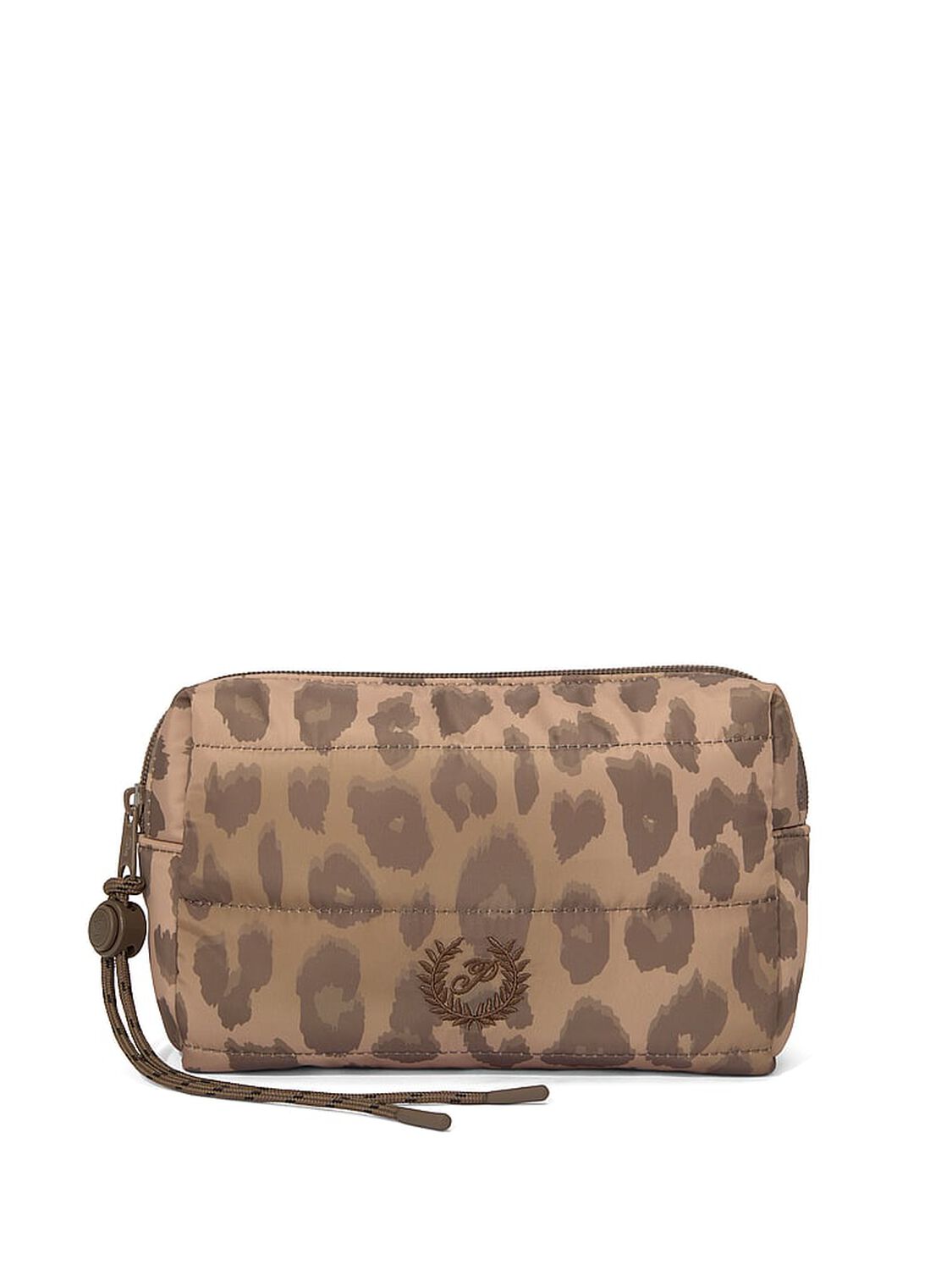 vs Pink Quilted Puffer Tote Bag Leopard 1 of 2 