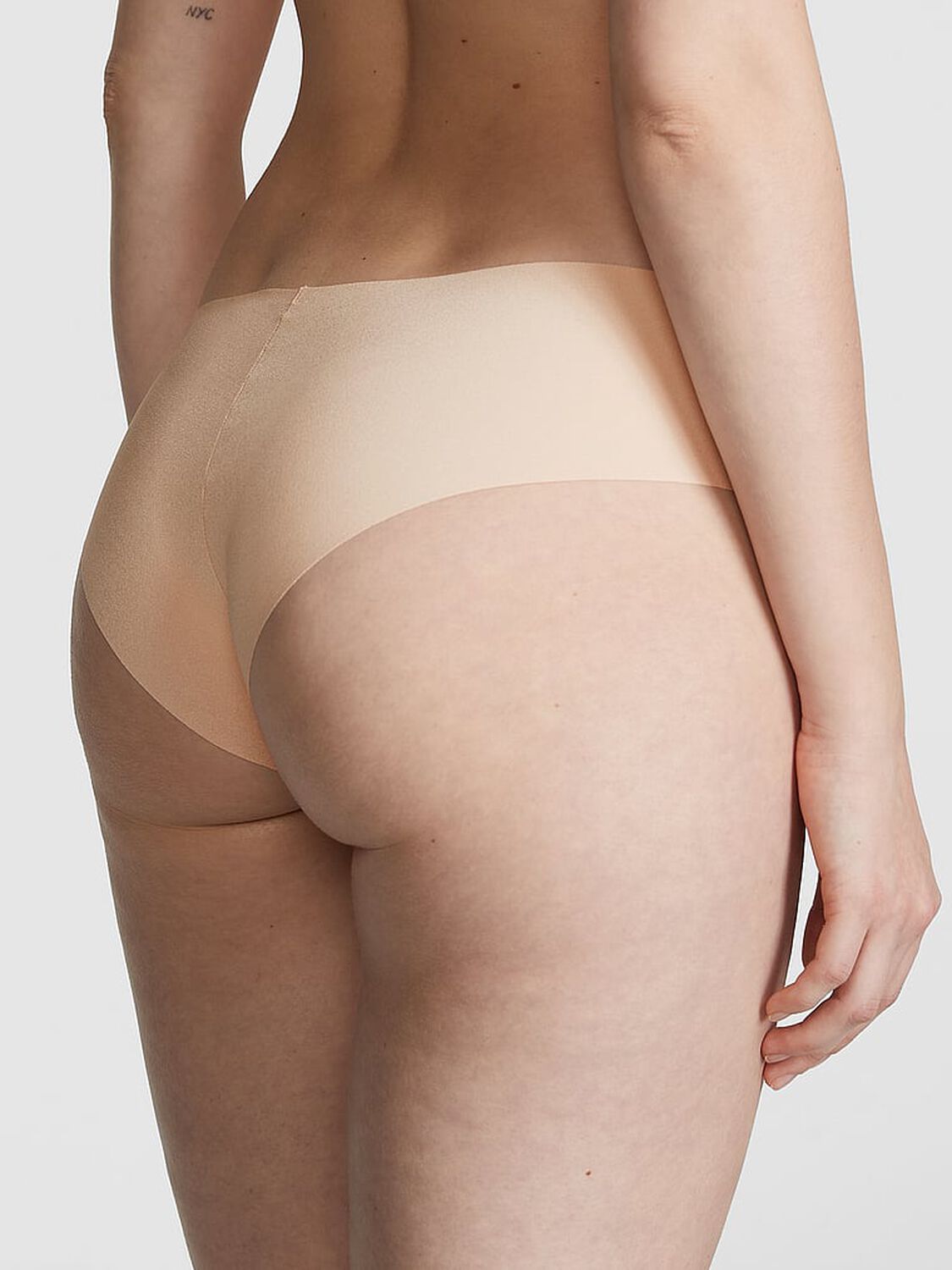 vs Pink No-Show Cheeky Panty Marzipan 2 of 3 