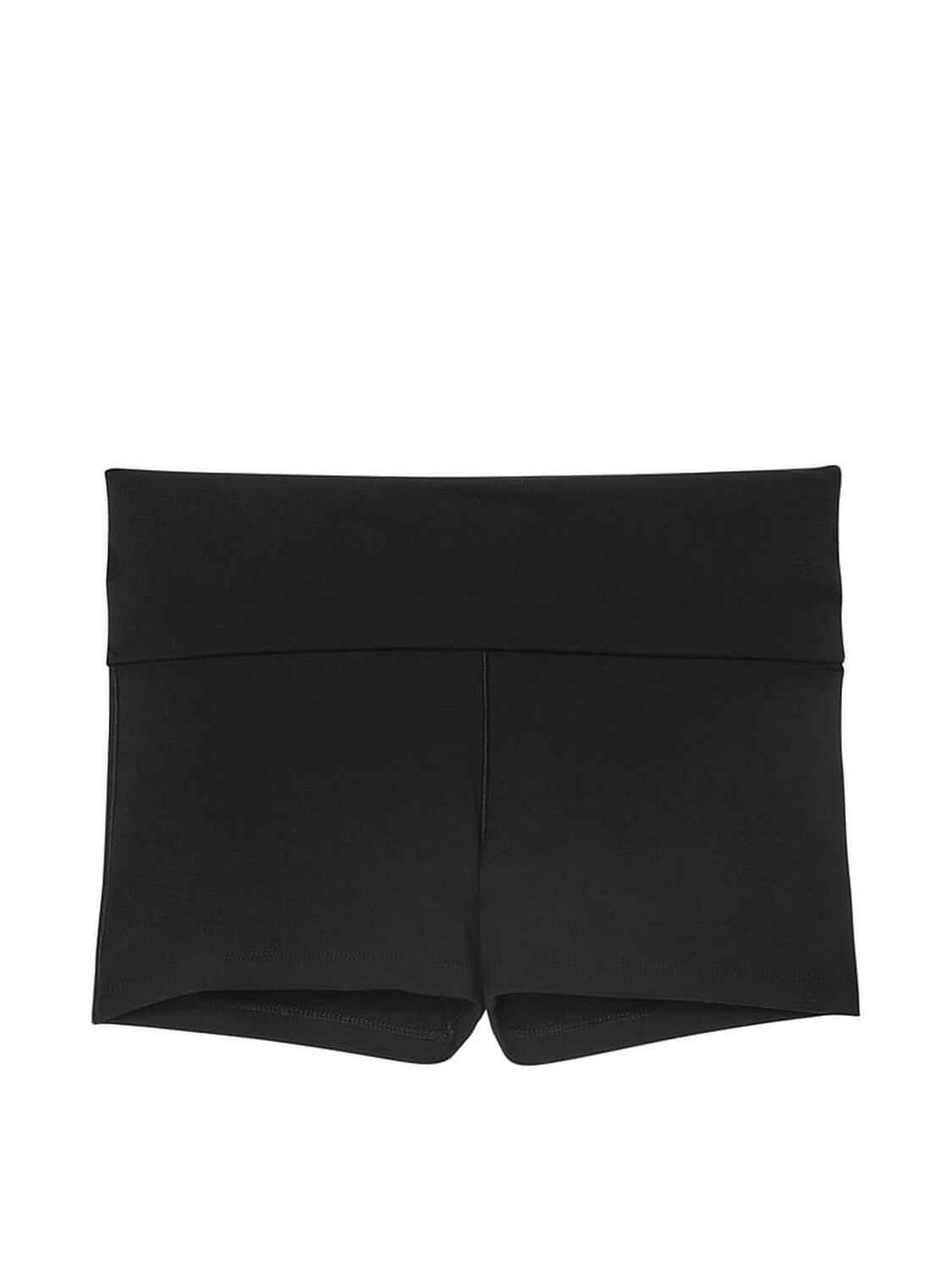 vs Pink All-Day Cotton Foldover 3" Bike Shorts Pure Black 3 of 3 