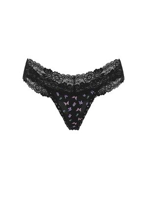 Wink Lace-Trim Thong Panty