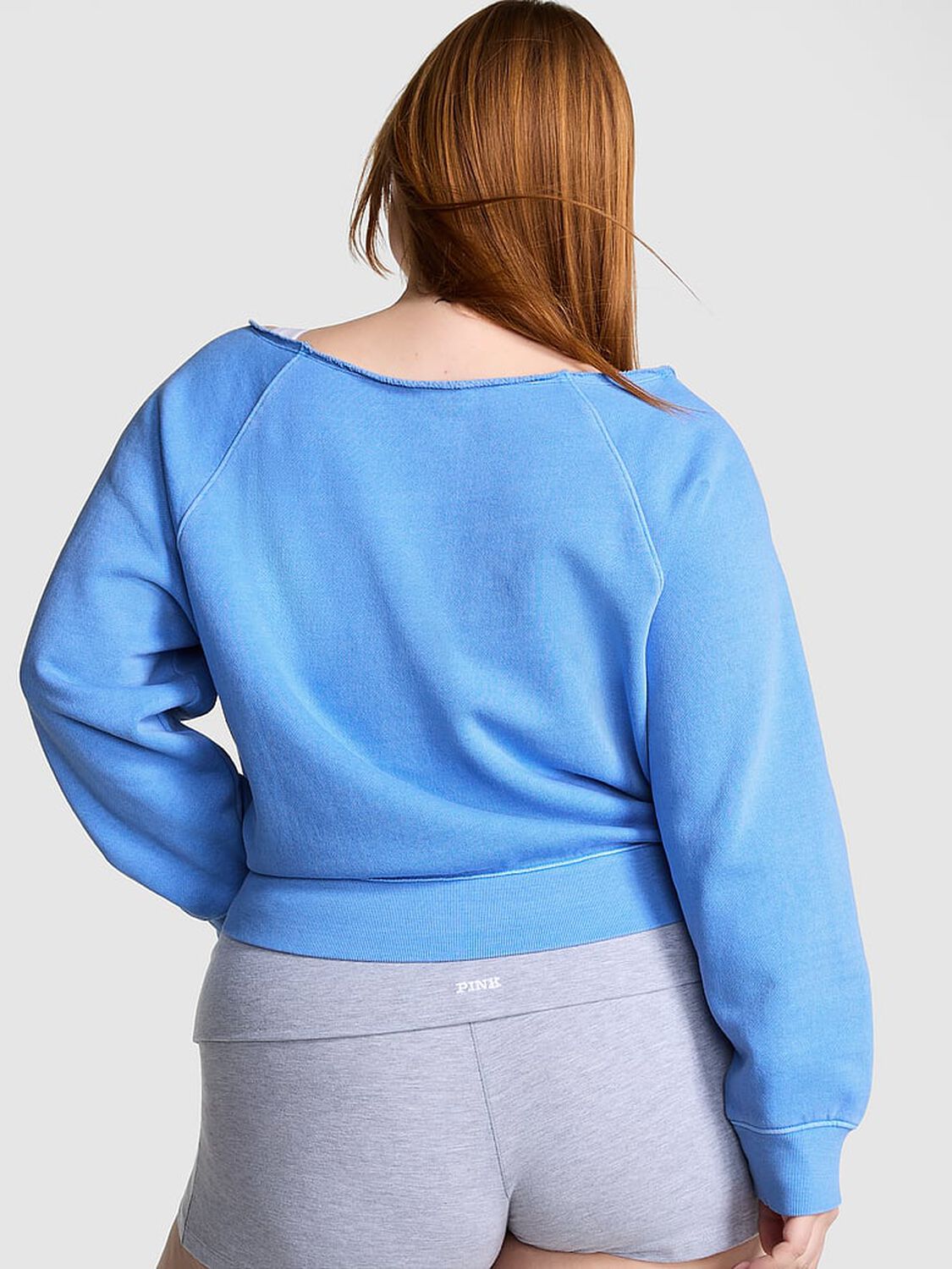 vs Pink Ivy Fleece Off-The-Shoulder Sweatshirt Dream On 2 of 3 