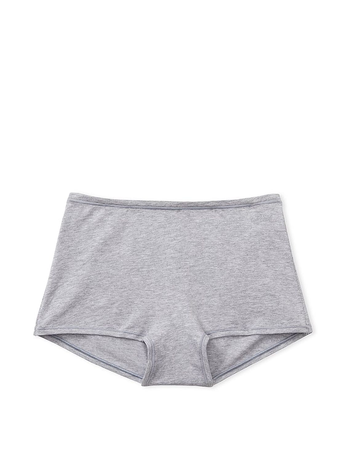 vs Pink Cotton Boyshort Panty Heather Medium Grey 3 of 4 
