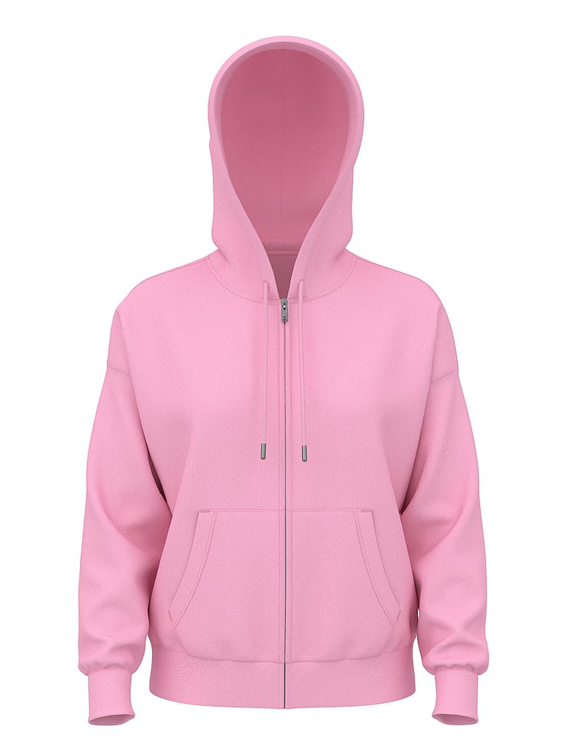 vs Pink Campus Fleece&trade; Full-Zip Hoodie Pink Lollipop Shine 3 of 4 