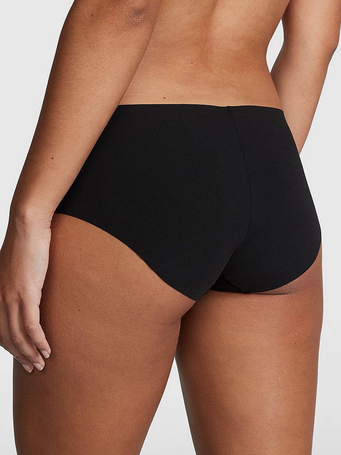 vs Pink No-Show Hiphugger Panty Pure Black 2 of 3 