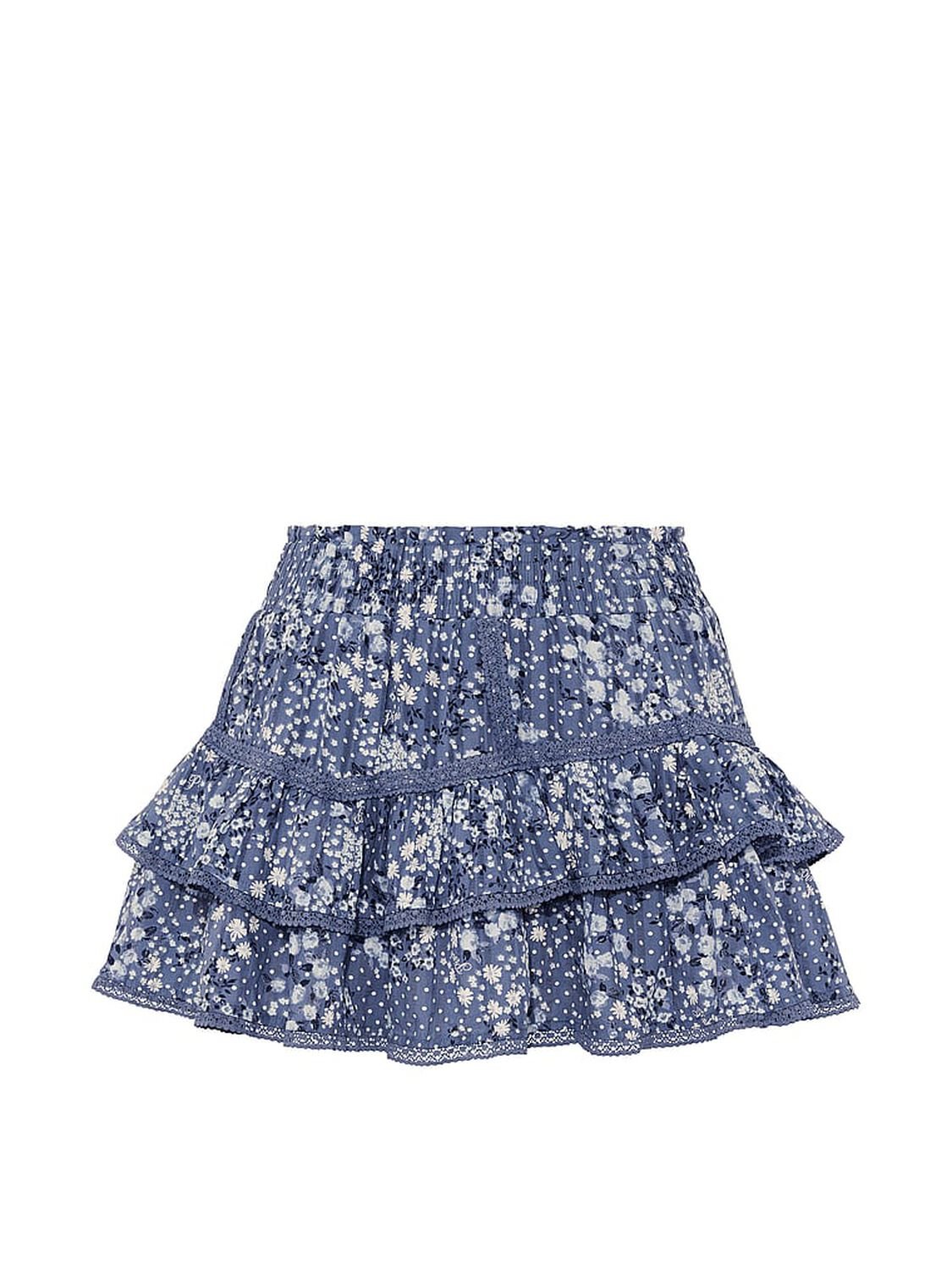vs Pink Frill Seeker Ruffle Skort Dusty Iris Floral 3 of 3 