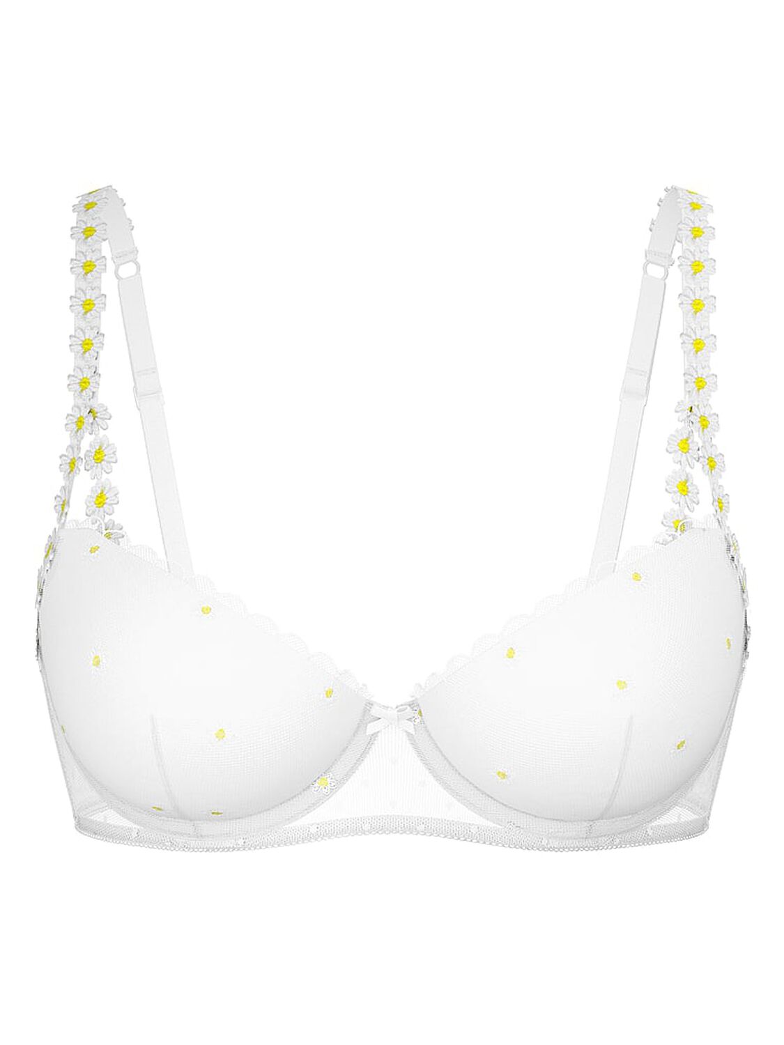 vs Pink Wink Push-Up Balconette Bra White 1 of 3 