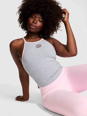 All-Day Cotton High-Neck Bra Tank