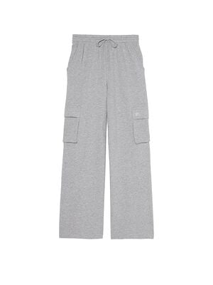 Ivy Fleece Wide-Leg Cargo Sweatpants