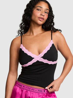 Modal Lace-Trim Cami