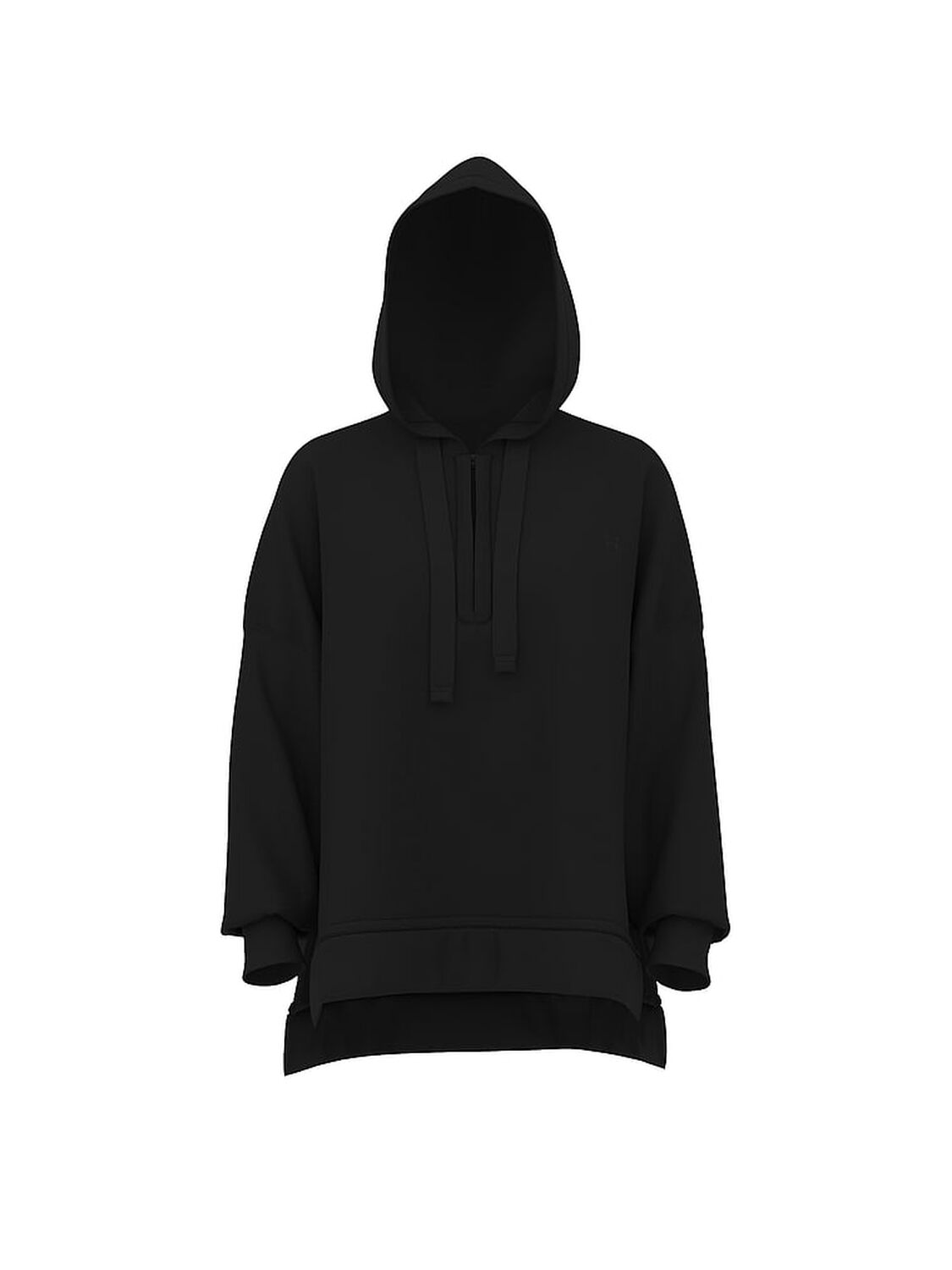 vs Pink Ivy Fleece Tunic Hoodie Pure Black 3 of 3 