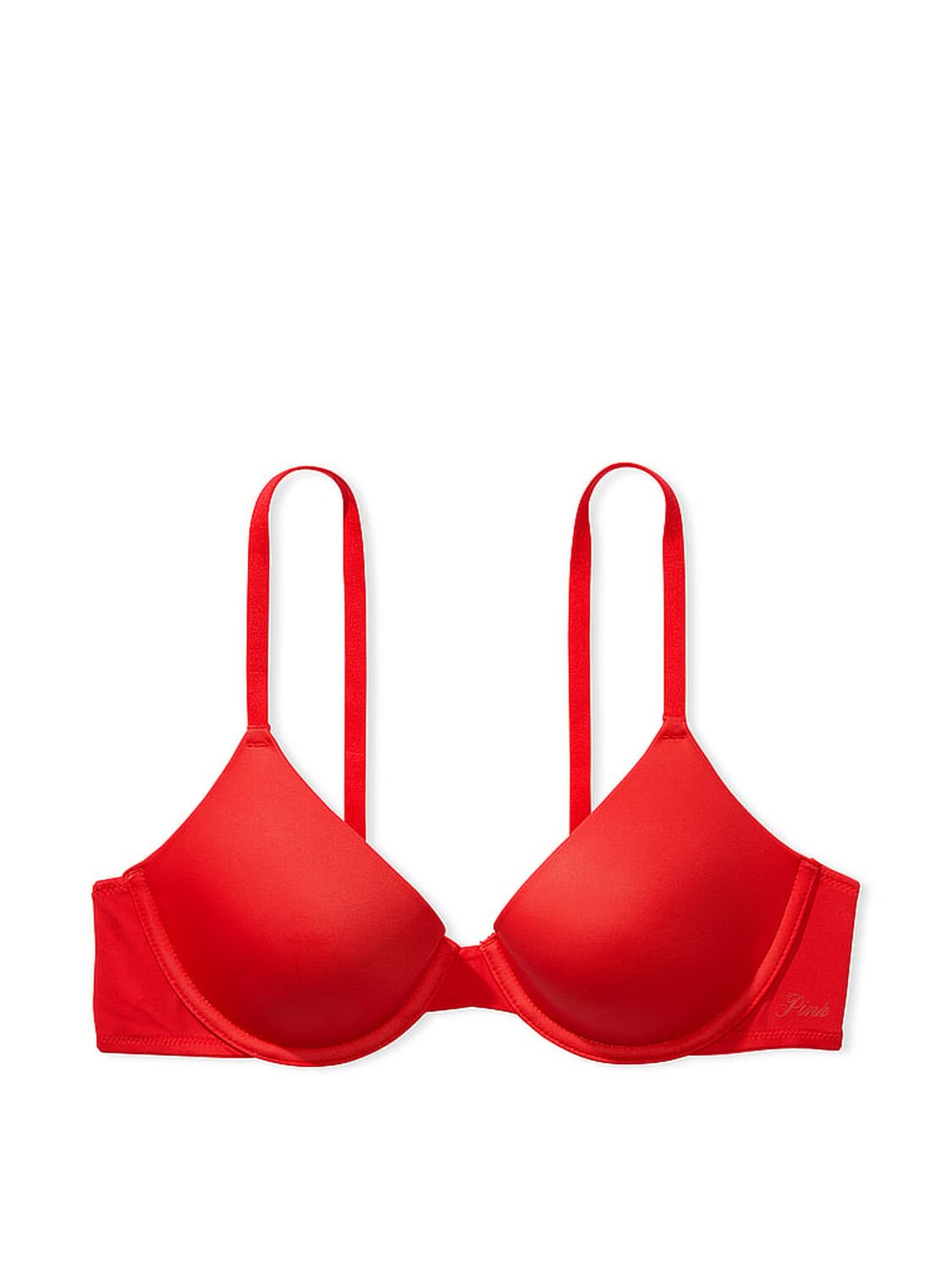 vs Pink Wear Everywhere Wear Everywhere Lightly Lined T-Shirt Bra Red Pepper 3 of 3 