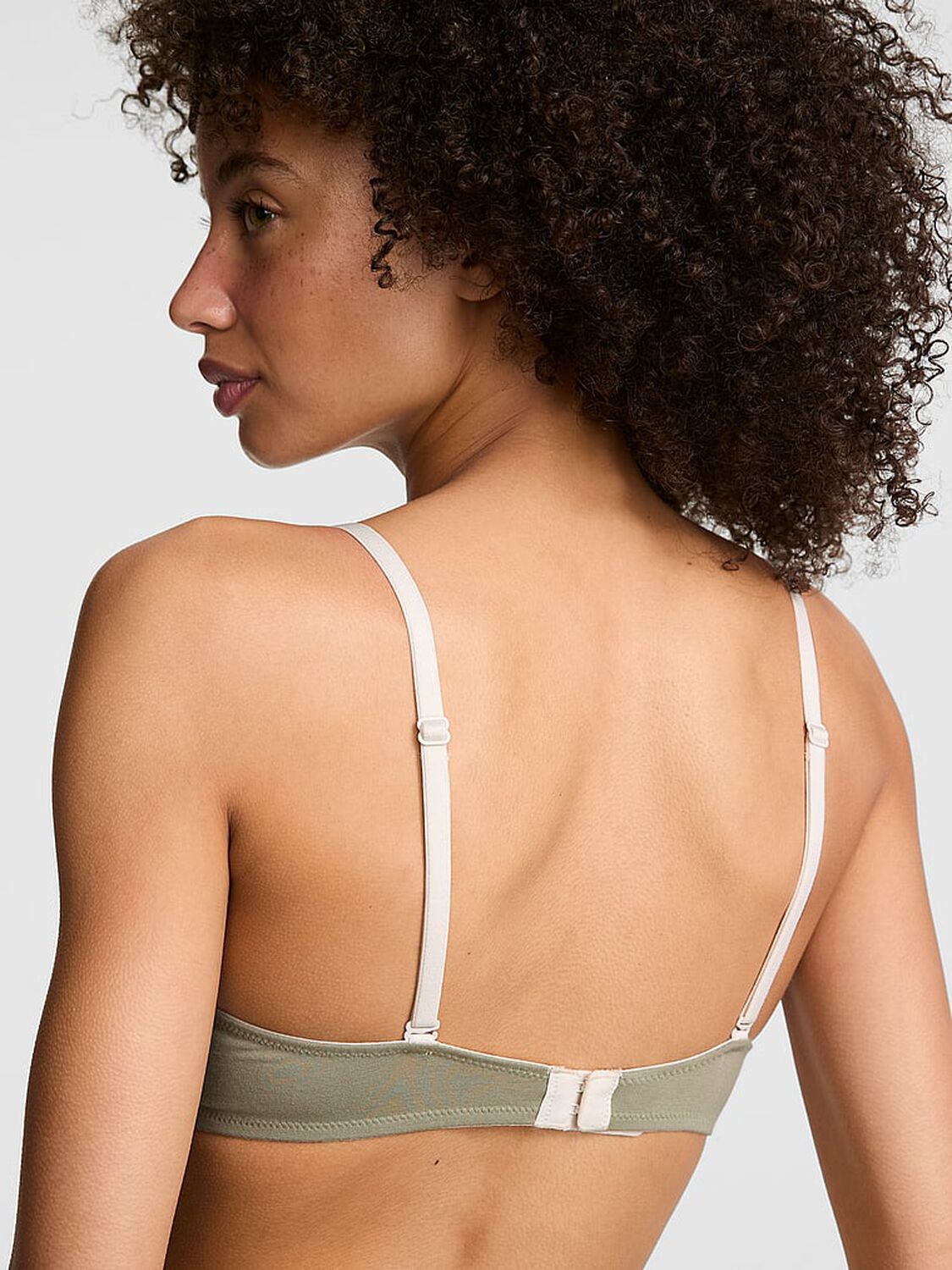 vs Pink Wear Everywhere Wear Everywhere&trade; Lightly Lined Wireless Bra Slate Green 2 of 2 