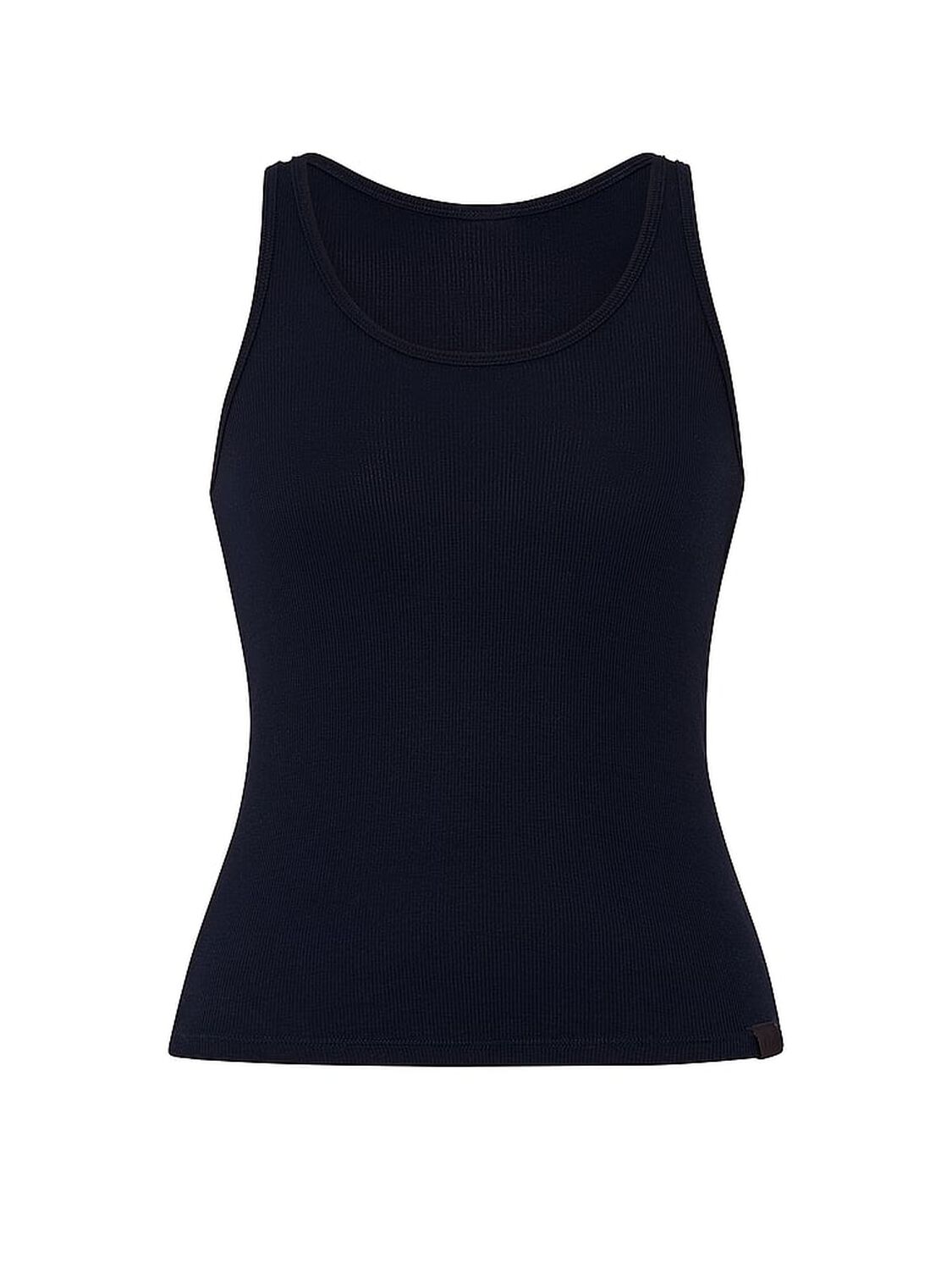vs Pink Relaxed Rib Boyfriend Tank Top Noir Navy 3 of 3 