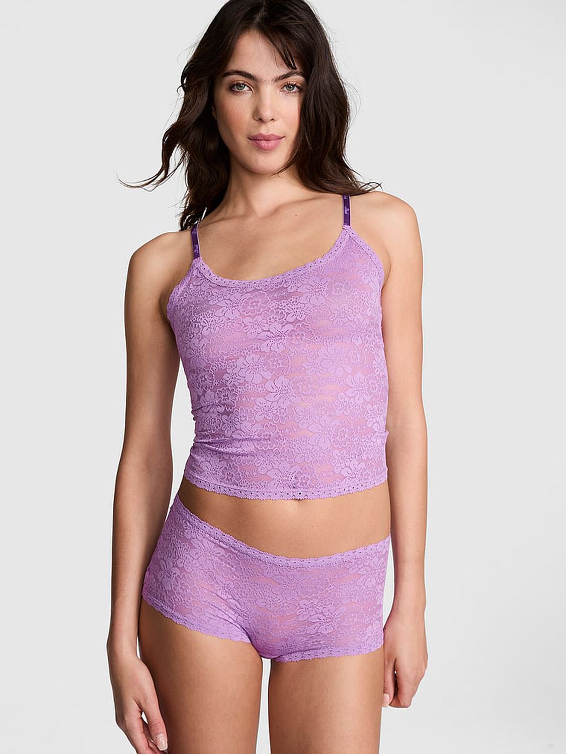 vs Pink Pretty Perfect Tank Top Grape Taffy 1 of 3 