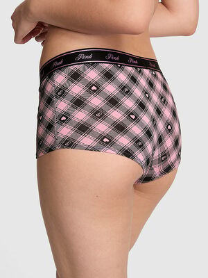 Logo Cotton Shine Boyshort Panty