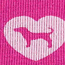 Logo Hiphugger Panty, Pink Fire Heart Dog, swatch