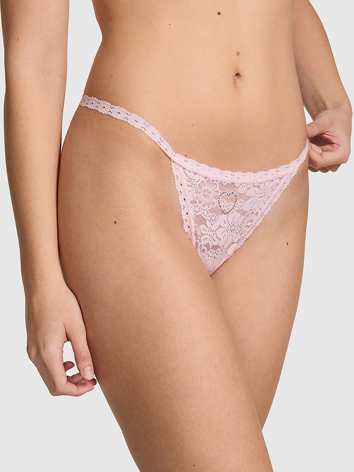 vs Pink Wink V-String Panty Pink Tulip 1 of 3 