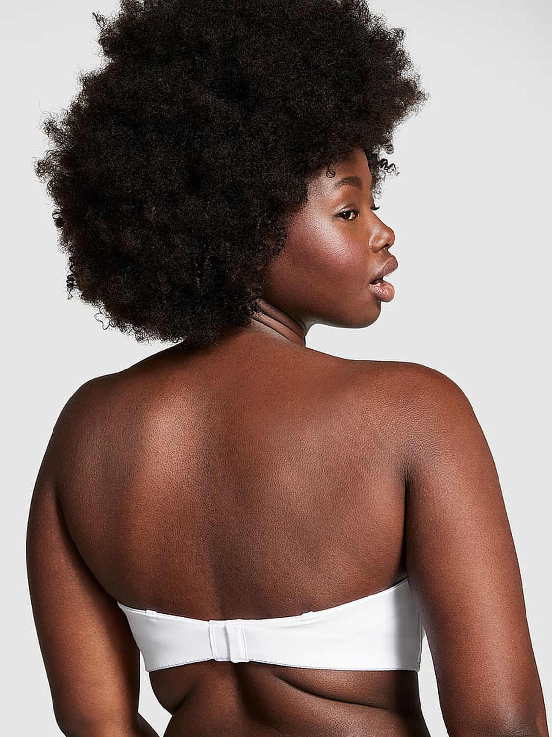 vs Pink Wear Everywhere Wear Everywhere Push-Up Strapless Bra Optic White 2 of 3 