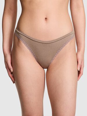 Seamless High-Leg Thong Panty