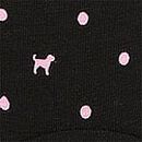 Logo Cotton Shine Boyshort Panty, Black Dot Dog Print, swatch
