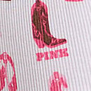 Cotton Back-Tie Cheeky Panty, White Cowboy Boot Print Side Tie, swatch
