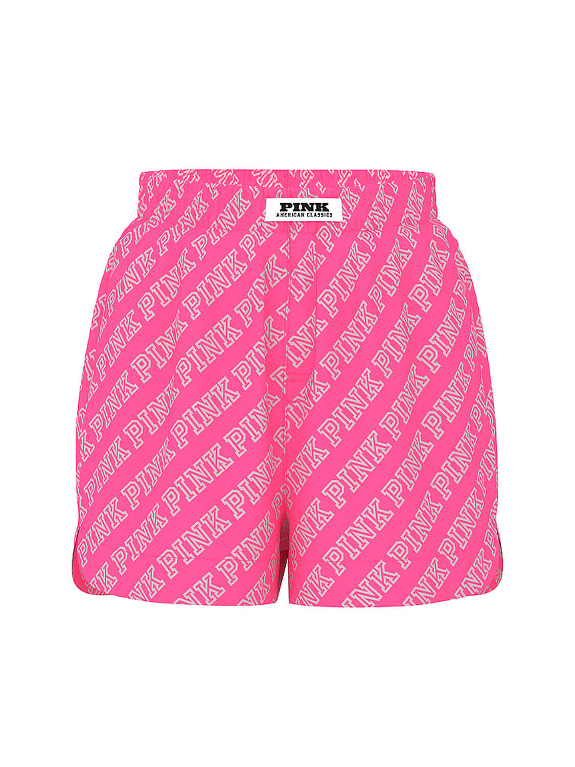 vs Pink Boyfriend Boxer Pajama Shorts Pink Gossip Logo 3 of 3 