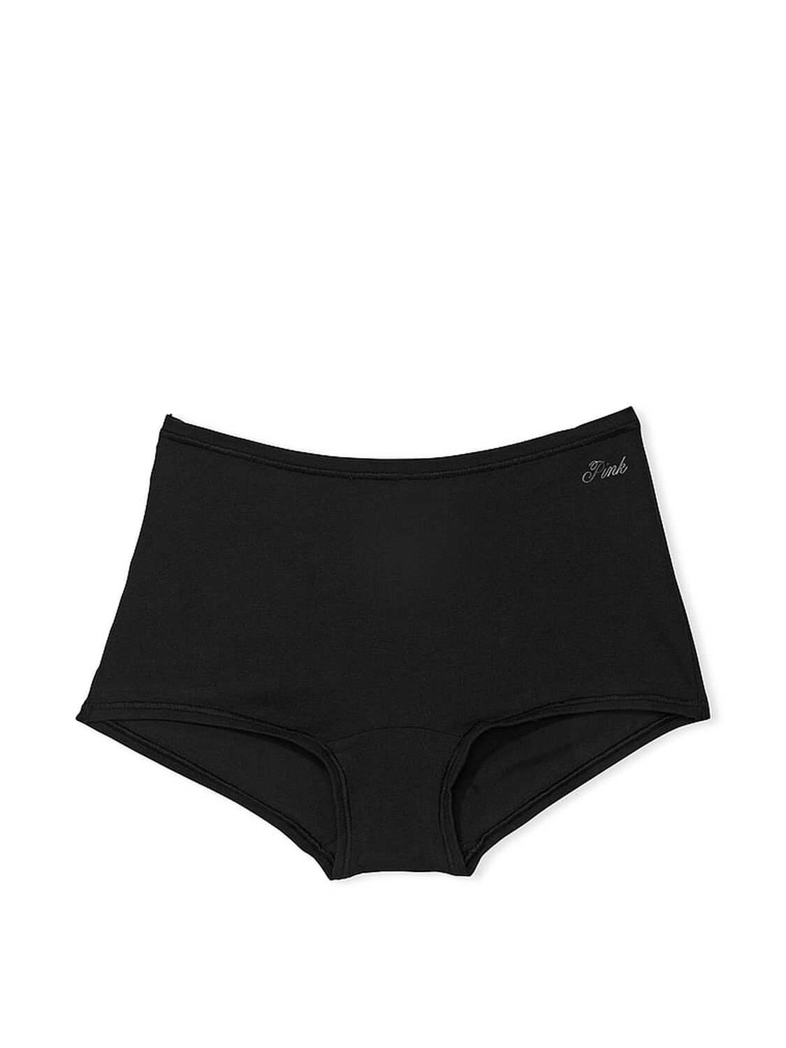 vs Pink Cotton Boyshort Panty Pure Black 3 of 3 