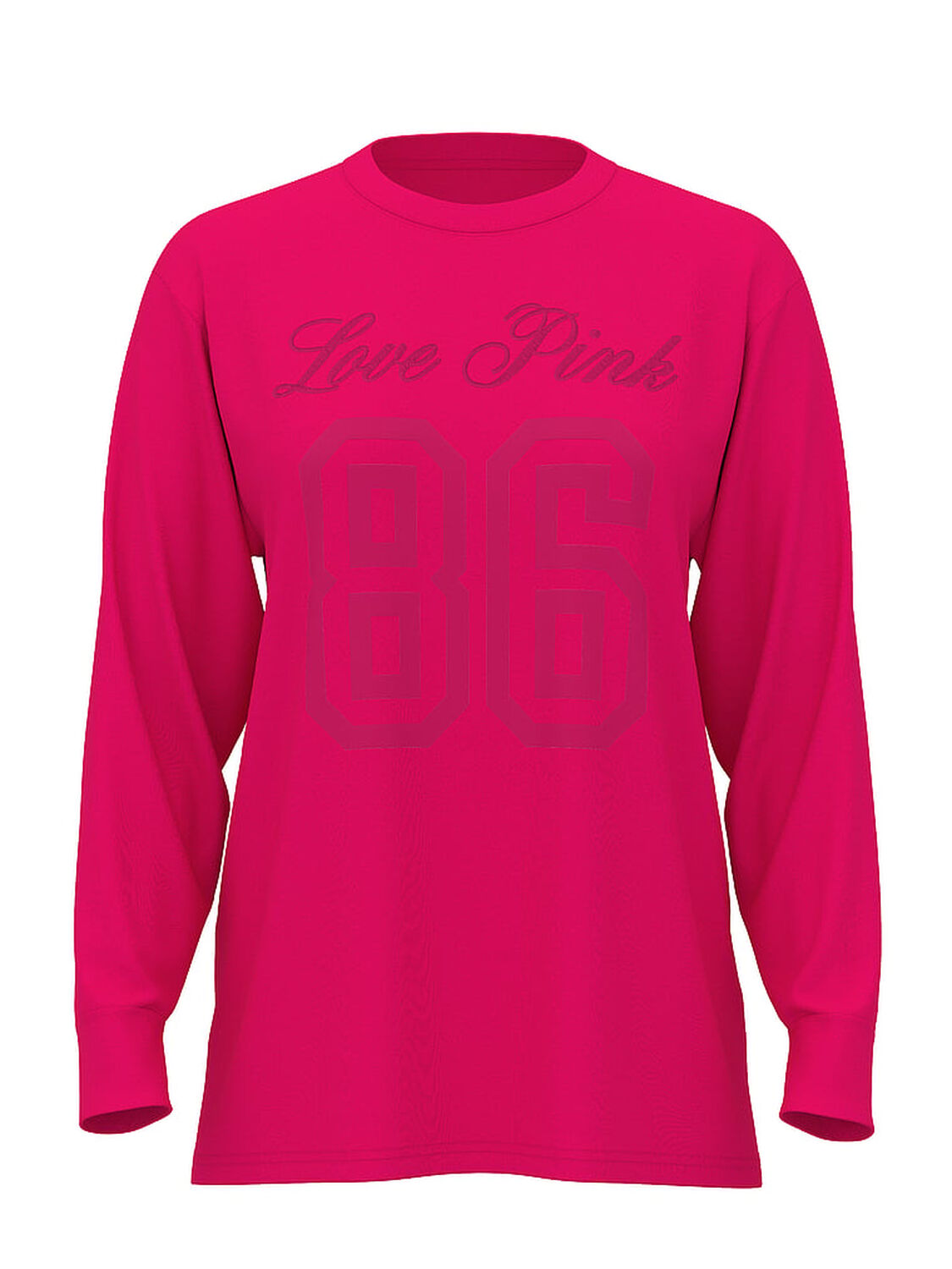 vs Pink Campus Cotton&trade; Long-Sleeve Tee Hot Stuff 3 of 3 