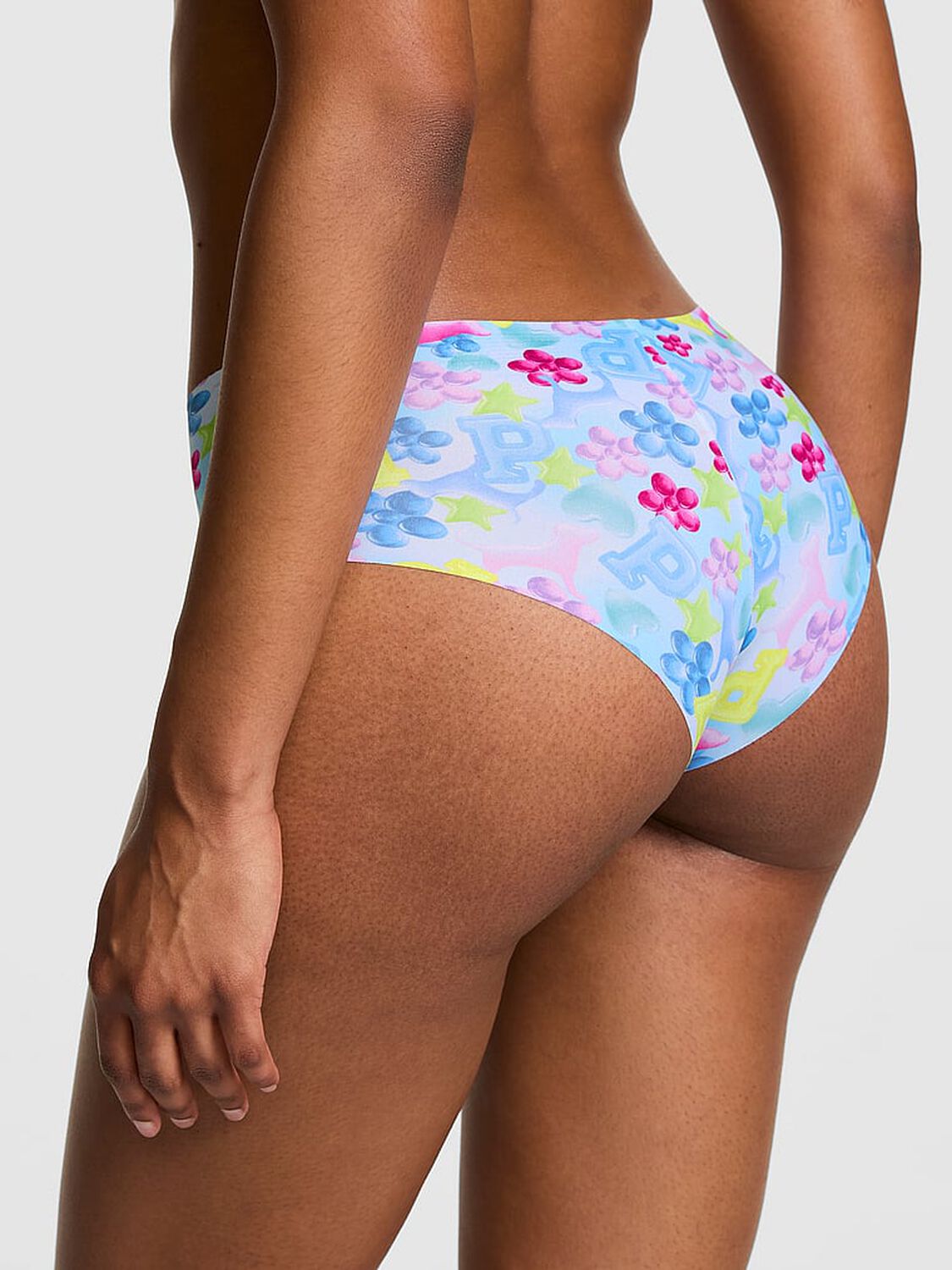 vs Pink No-Show Cheeky Panty Blue Jellies Print 2 of 3 