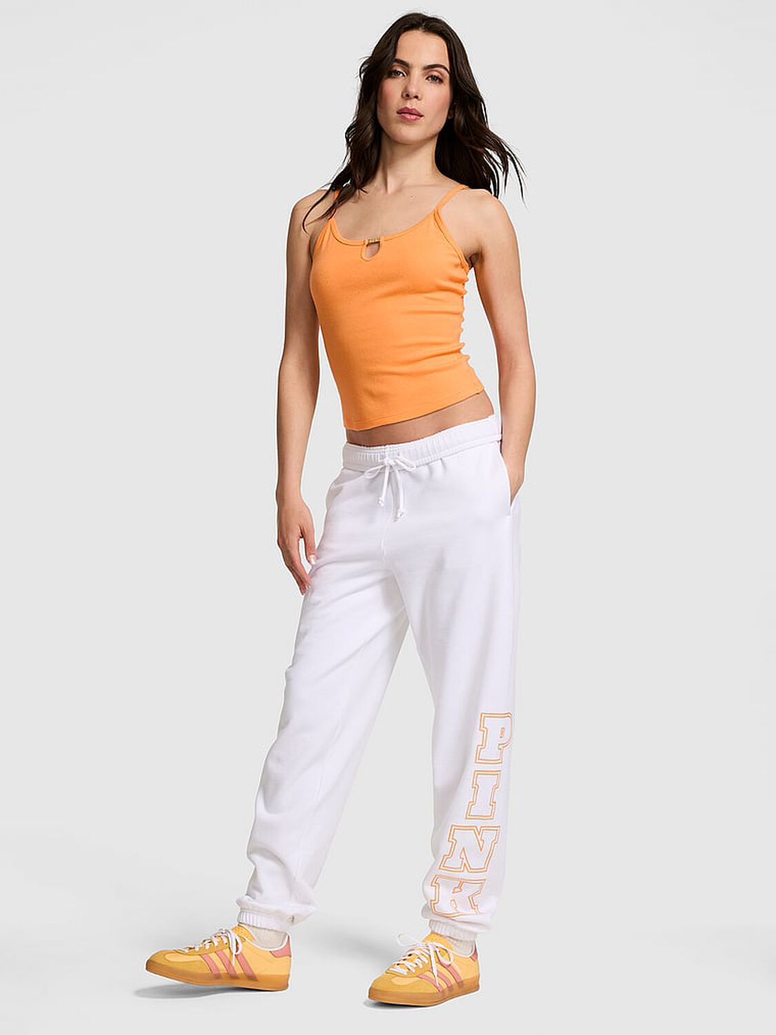 vs Pink Keyhole Charm Cami Vitamin C 1 of 4 