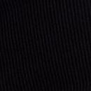 All-Day Soft Rib High-Neck Midi Dress, Pure Black, swatch