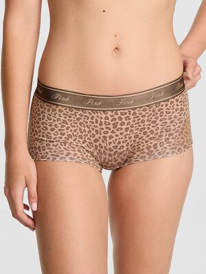 Logo Cotton Shine Boyshort Panty