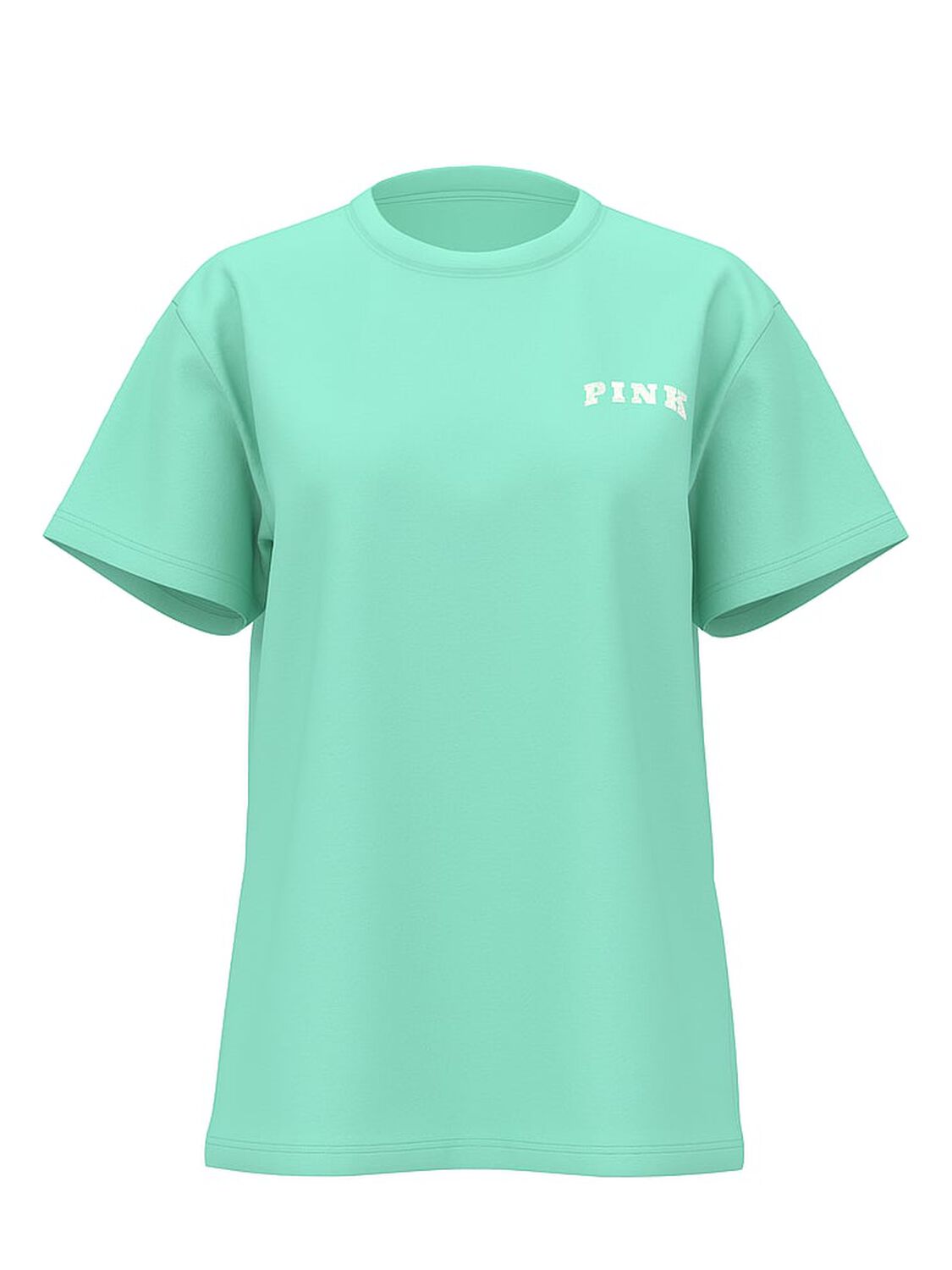 vs Pink Campus Cotton Tee Sweet Mint Core Logo 1 of 2 