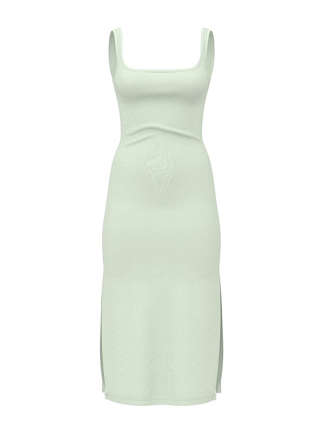 vs Pink All-Day Soft Ribbed Bodycon Midi Dress Fresh Mint 3 of 3 