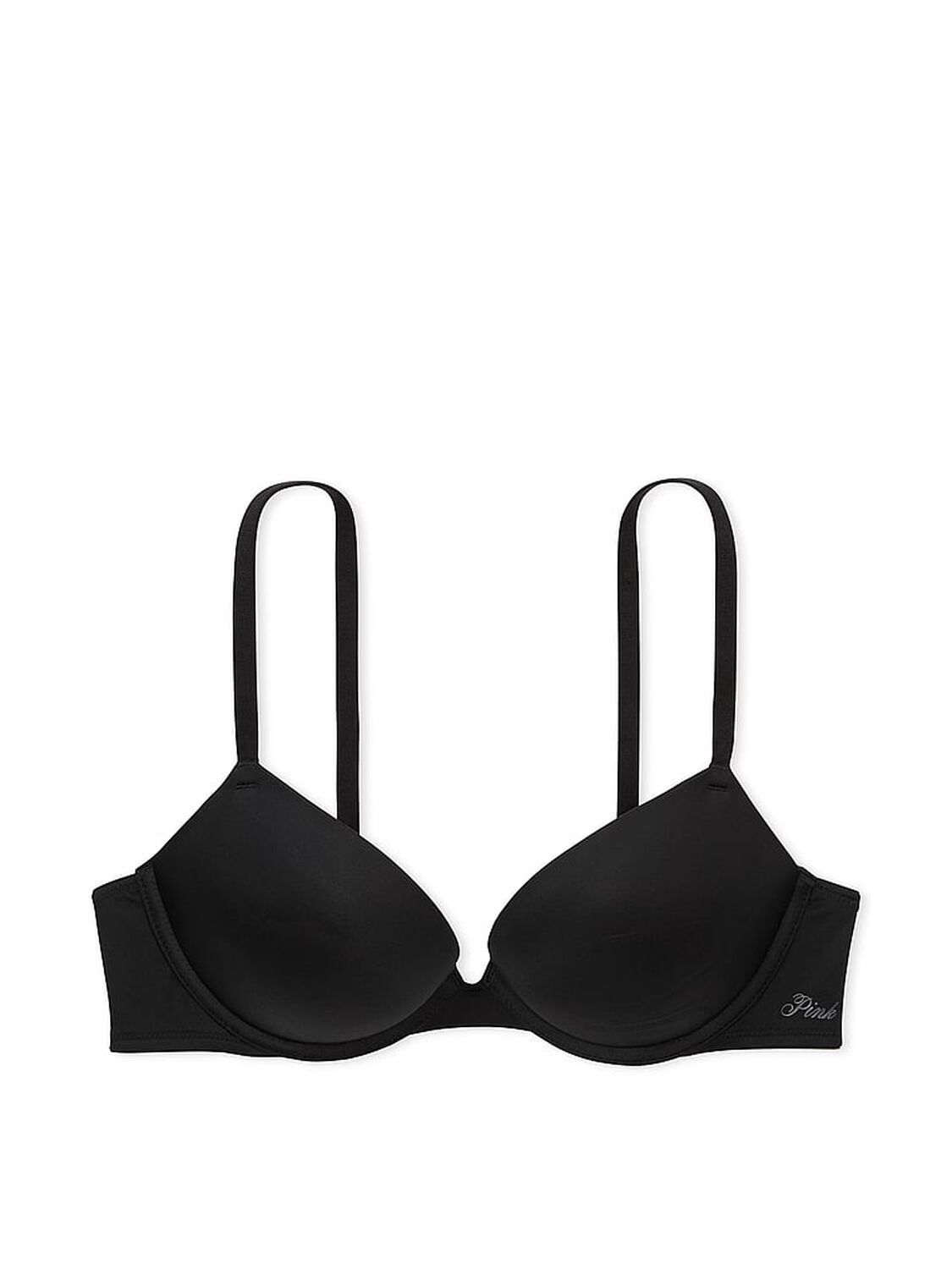 vs Pink Wear Everywhere Wear Everywhere Super Push-Up Bra Pure Black 3 of 3 