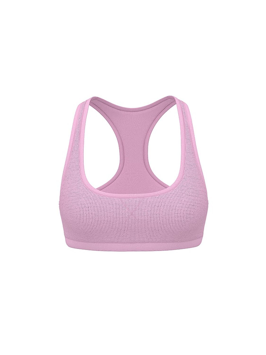 pink Pink Cotton Dorm Unlined Racerback Bralette Hushed Lilac Shine 3 of 3 