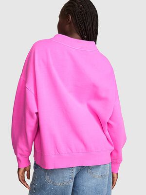 Campus Fleece&trade; Oversized Mock-Neck Sweatshirt