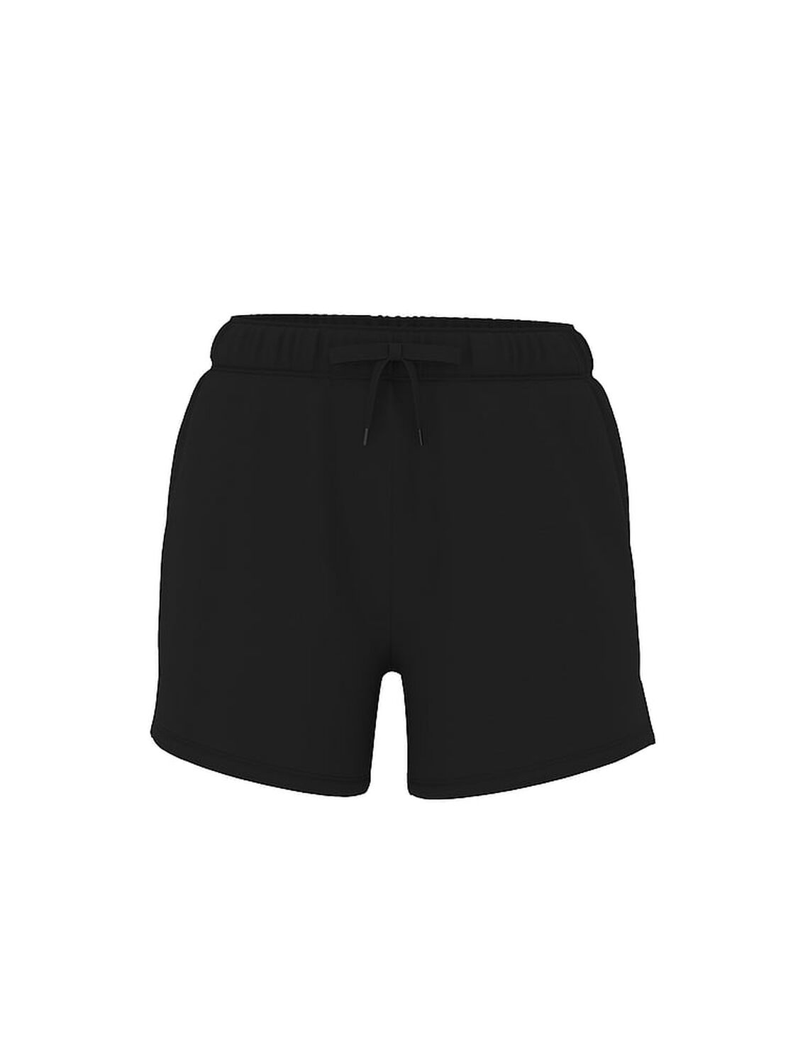 vs Pink Campus Fleece&trade; Roll-Down Shorts Pure Black 3 of 3 