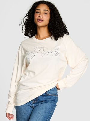 Campus Cotton Long-Sleeve Tee