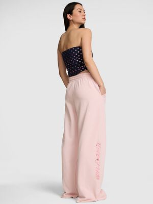 Campus Fleece&trade; Wide-Leg Split-Hem Sweatpants